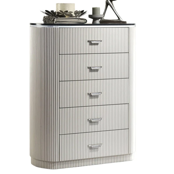 Furniture of America - Aldgate Chest in Light Gray