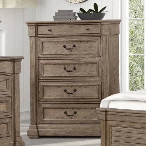 Furniture of America - Sheringham Chest in Weathered Gray
