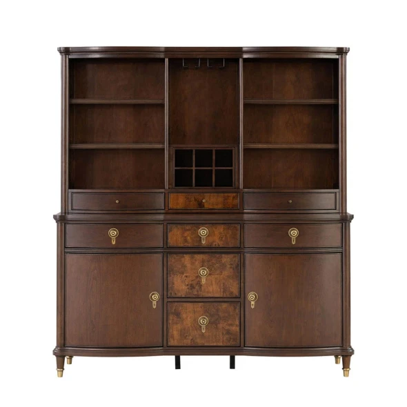 Furniture of America - Westerham Hutch & Buffet in Dark Cherry