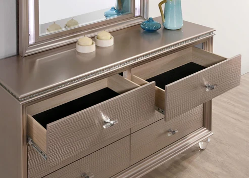 Furniture of America - Allie Dresser in Rose Gold