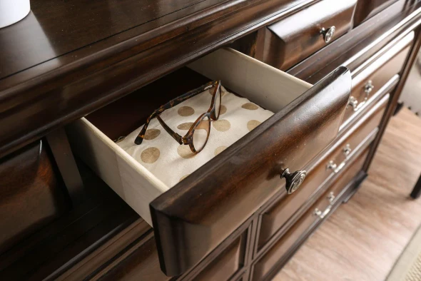Furniture of America - Brandt Dresser in Brown Cherry