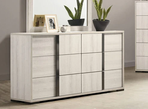 Furniture of America - Horten Dresser in White Wash
