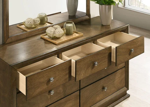 Furniture of America - Kirkham 7-Drawer Dresser in Walnut