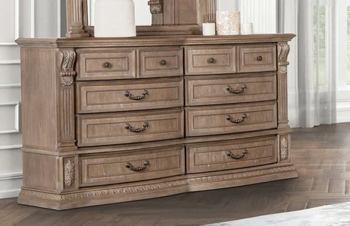 Furniture of America - Sevenoaks Dresser in Weathered Oak