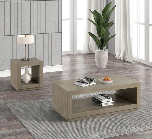 Furniture of America - Dothan End Table, Natural
