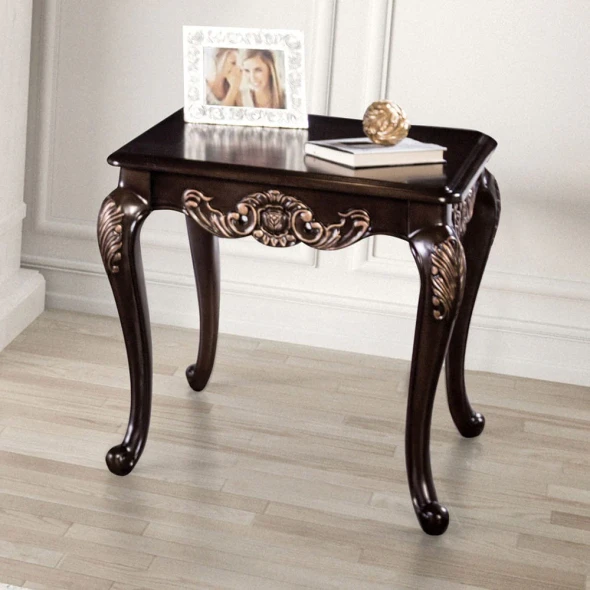 Furniture of America - Tadcaster End Table in Dark Cherry