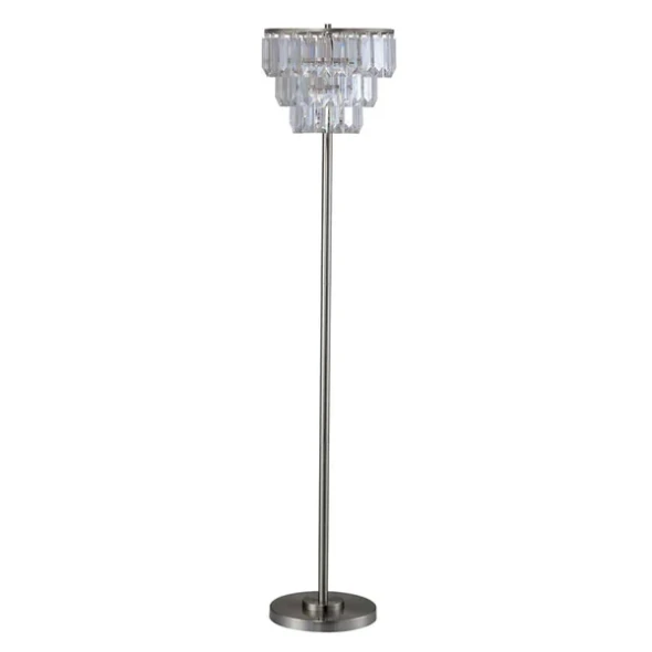 Furniture of America - Meg Floor Lamp in Clear