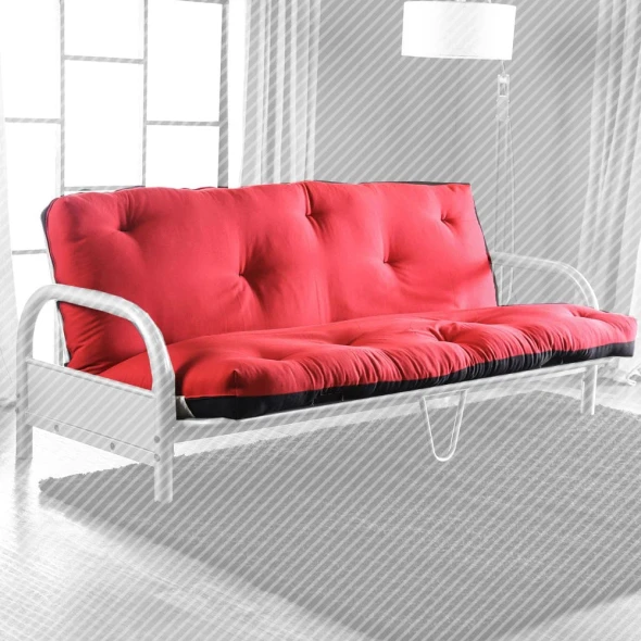 Furniture of America - Aksel Futon Mattress in Black/Red