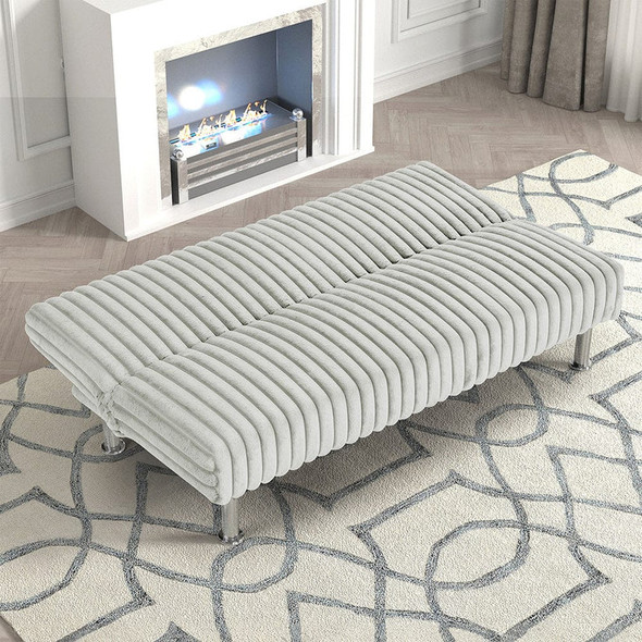 Furniture of America - Hinwil Futon Sofa Bed in Light Gray