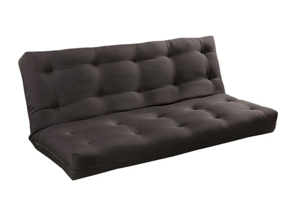 Furniture of America - Knox 8\" Black Futon Mattress w/ Inner Spring in Black