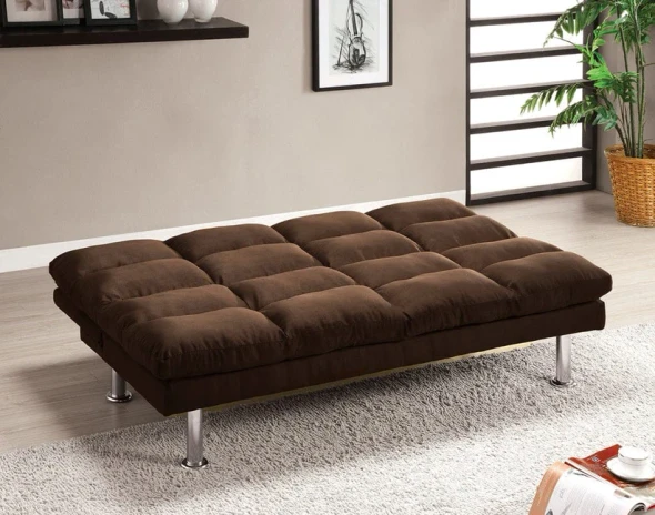 Furniture of America - Saratoga Futon Sofa Bed in Dark Brown