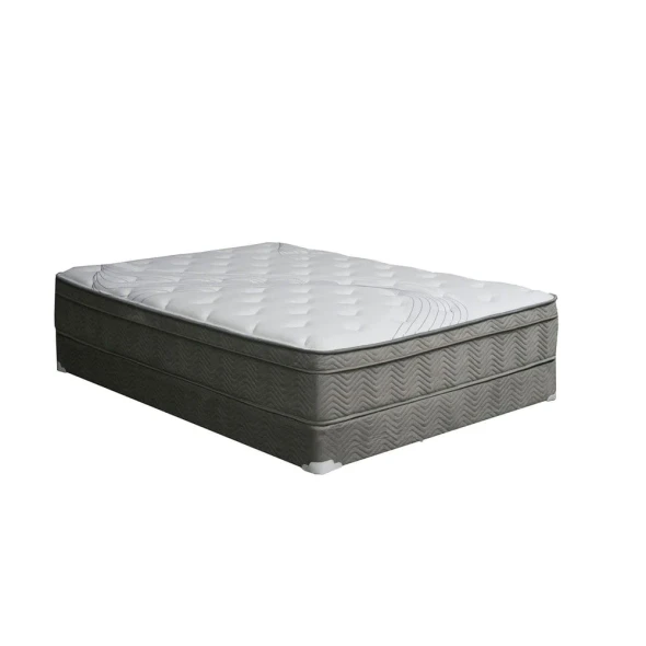 Furniture of America - Afton 12" Euro Box Pocket Coil in White/Gray