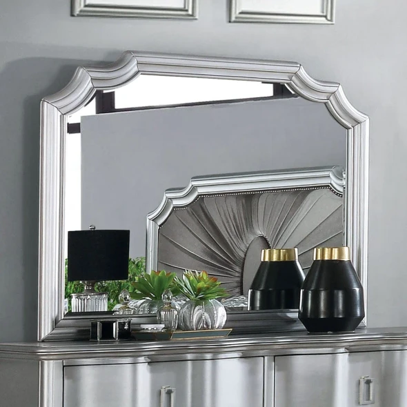 Furniture of America - Aalok Mirror in Silver