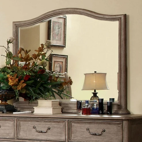 Furniture of America - Belgrade Mirror in Rustic Natural