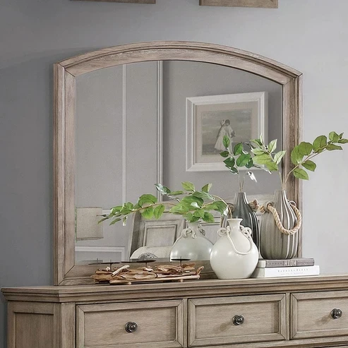 Furniture of America - Wells Mirror in Gray
