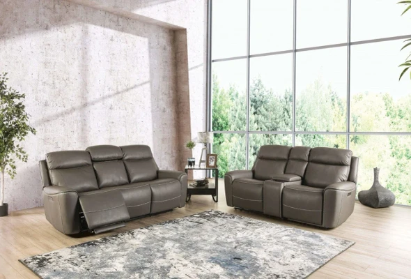 Furniture of America - Artemia Power Sofa in Gray