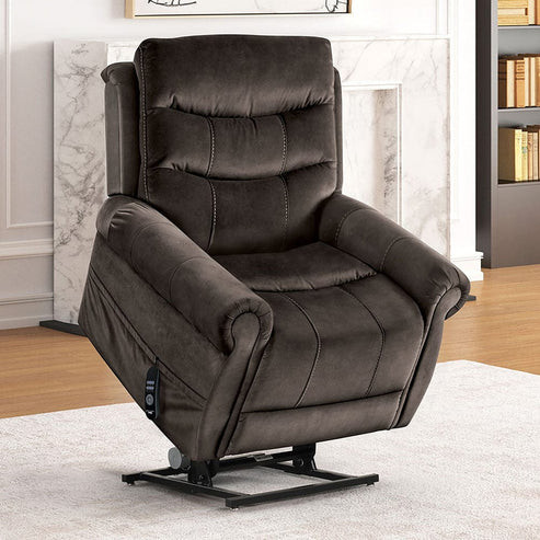 Furniture of America - Dionysia Lift Chair in Dark Gray