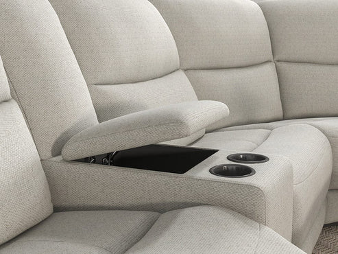 Furniture of America - Giraldus Sectional in Beige