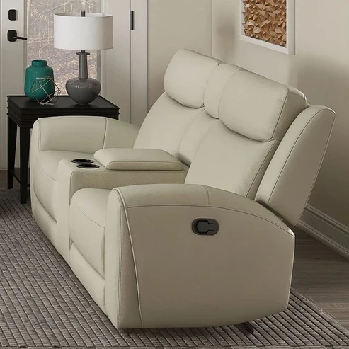 Furniture of America - Jacobus Loveseat in Beige