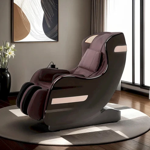 Furniture of America - Martinus - Massage Chair 3D Back Roller, Brown
