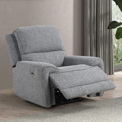 Furniture of America - Morcote Power Recliner in Gray