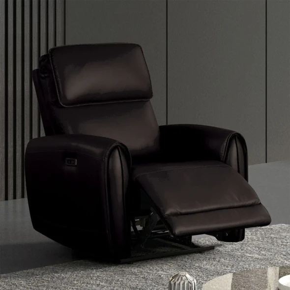 Furniture of America - Schlieren Power Recliner in Black