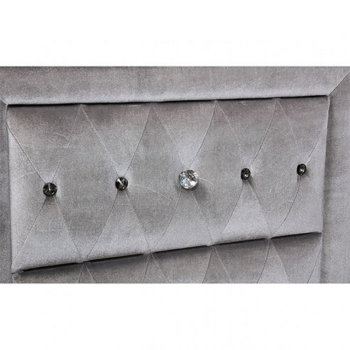 Furniture of America - Alzire Nightstand in Gray
