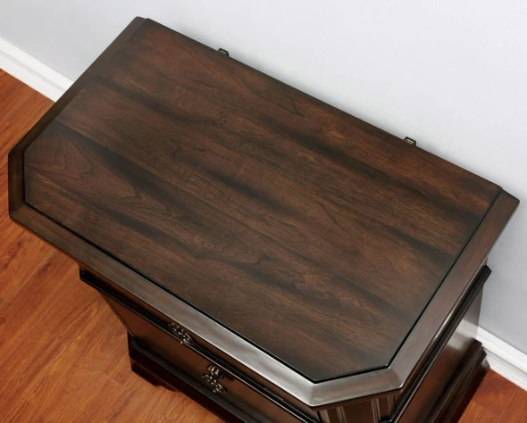 Furniture of America - Calliope Nightstand w/ USB in Espresso