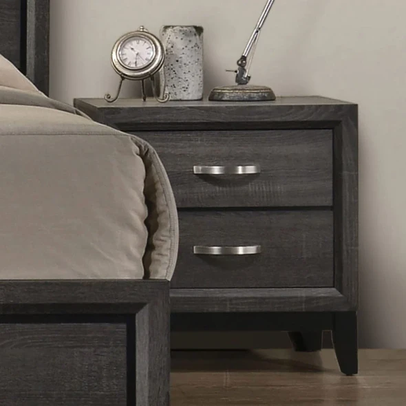 Furniture of America - Errico Nightstand in Gray