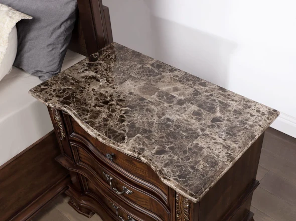 Furniture of America - Esparanza Nightstand in Brown Cherry