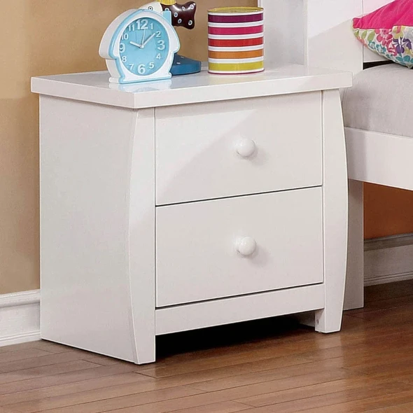 Furniture of America - Marlee Nightstand in White