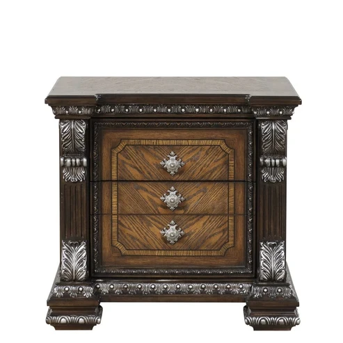 Furniture of America - Promenade Nightstand w/ Hidden Drawer USB A-C in Espresso