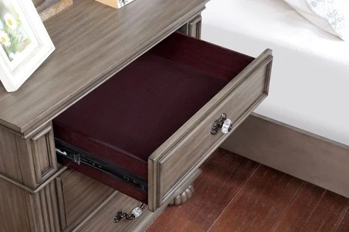 Furniture of America - Syracuse Nightstand in Gray