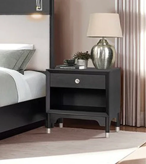 Furniture of America - Torrance Nightstand w/ USB in Black