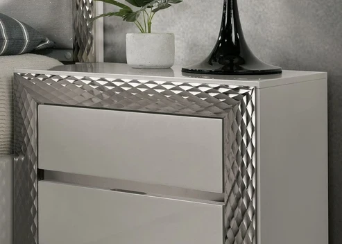 Furniture of America - Ventnor Nightstand in Gray