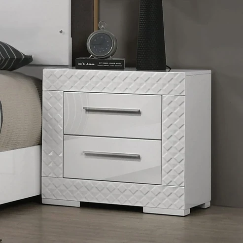 Furniture of America - Whitby Nightstand in White