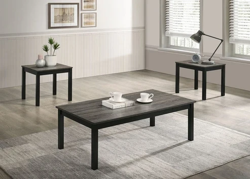 Furniture of America - Findlay 3 Pc. Table Set in Gray