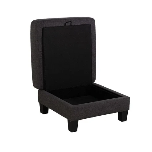 Furniture of America - Cinderford Storage Ottomen in Dark Gray