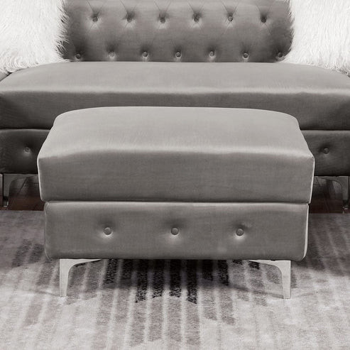 Furniture of America - Ciabattoni Ottoman in Gray