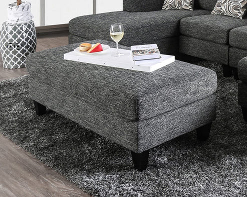 Furniture of America - Lowry Ottoman in Gray