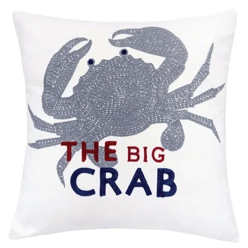 Furniture of America - Jody 20" X 20" Pillow Set of 2 in White/Blue