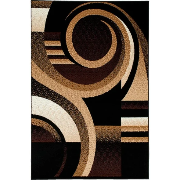 Furniture of America - Blitar 5' X 7' Area Rug in Brown/Black
