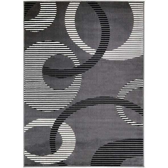 Furniture of America - Blitar 5' X 7' Area Rug in Dark Gray