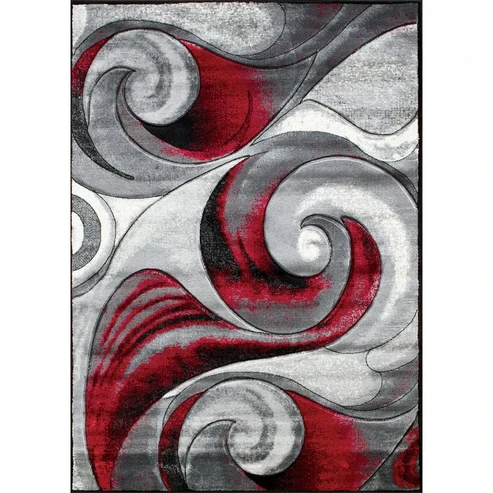 Furniture of America - Niksar 5' X 7' Area Rug in Red