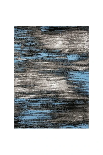 Furniture of America - Sivas 5' X 8' Area Rug in Gray/Blue