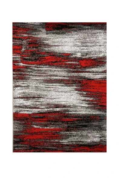 Furniture of America - Sivas 8' X 10' Area Rug in Gray/Red