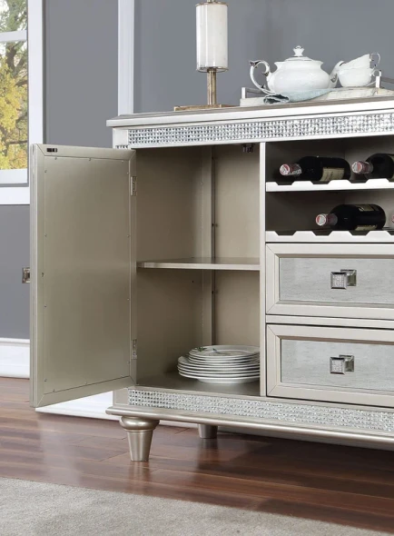 Furniture of America - Cathalina Server in Silver