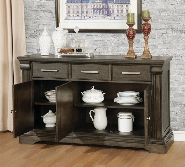 Furniture of America - Faulk Server in Espresso