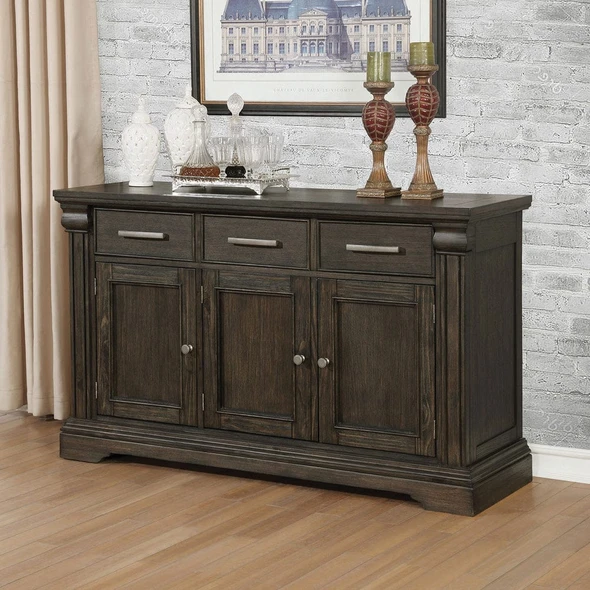Furniture of America - Faulk Server in Espresso