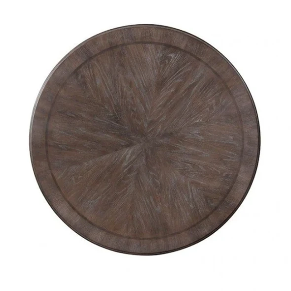 Furniture of America - Arcadia 5 Pc. Round Dining Table Set in Rustic Natural Tone/Ivory